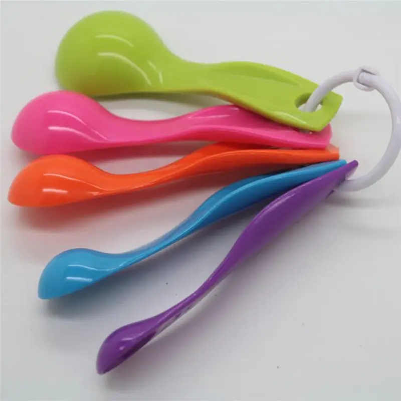 5 шт./компл. пластиковая кухонная мерная ложечка для кофе столовая ложка мерные