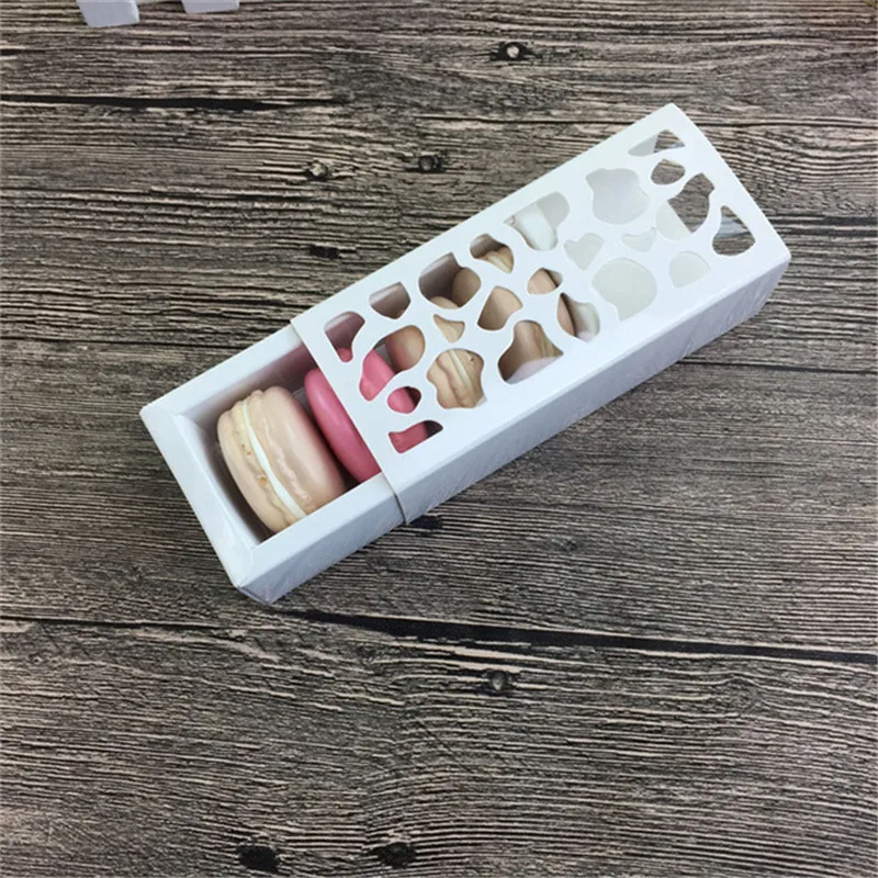 30 шт. коробка для макаронов белая посылка печенья маленькие коробки выпечки