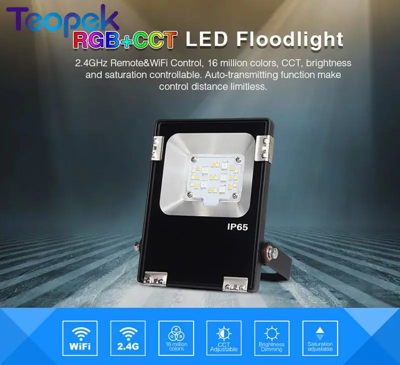 Светодиодный прожектор MiBoxer 10 Вт RGB + CCT AC85 260V FUTT05 DC24V FUTT06 IP65 водонепроницаемый Wi Fi