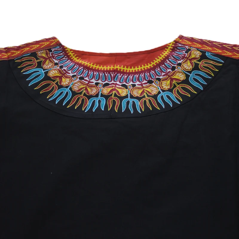 Нигерия черные цвета Дашики мужской костюм рубашка Повседневная хлопковая