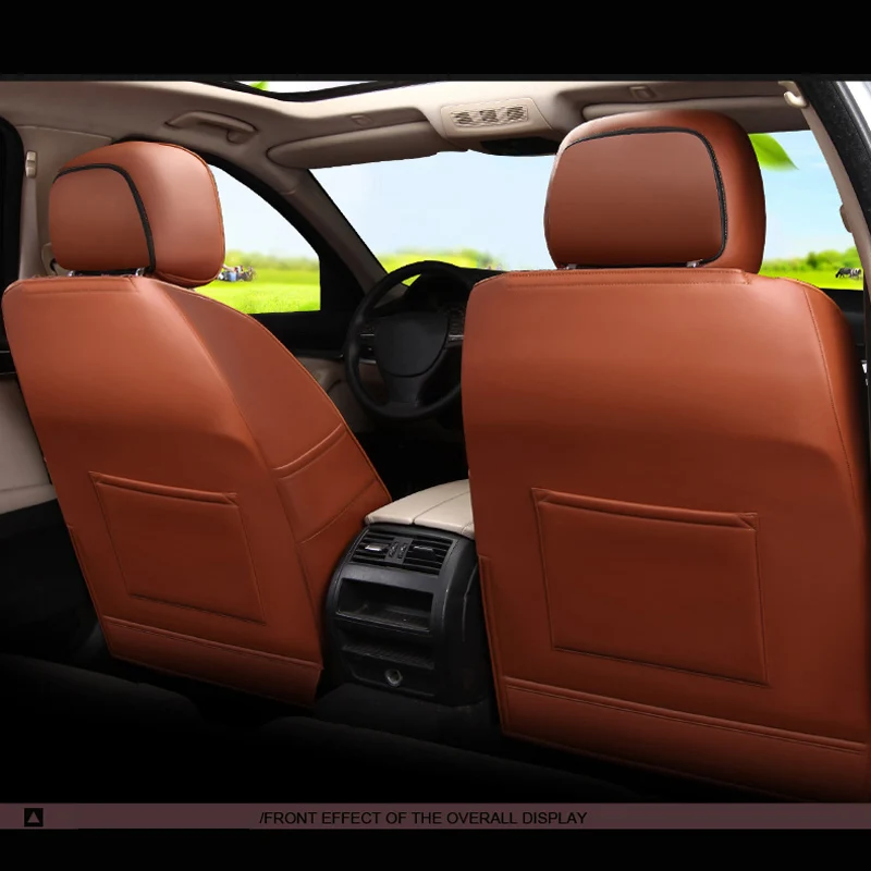 Чехлы на передние и задние сиденья автомобиля из искусственной кожи вискозы