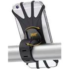 Универсальный вращающийся на 360  силиконовый держатель для велосипеда держатель для Руля Мотоцикла навигационная подставка для телефона 4,0-6,0 дюймов
