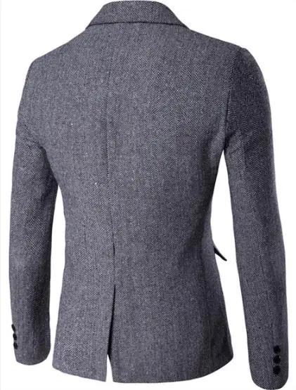 

Spring and Autumn new simple men's fashion suit leisure trend suit jacket