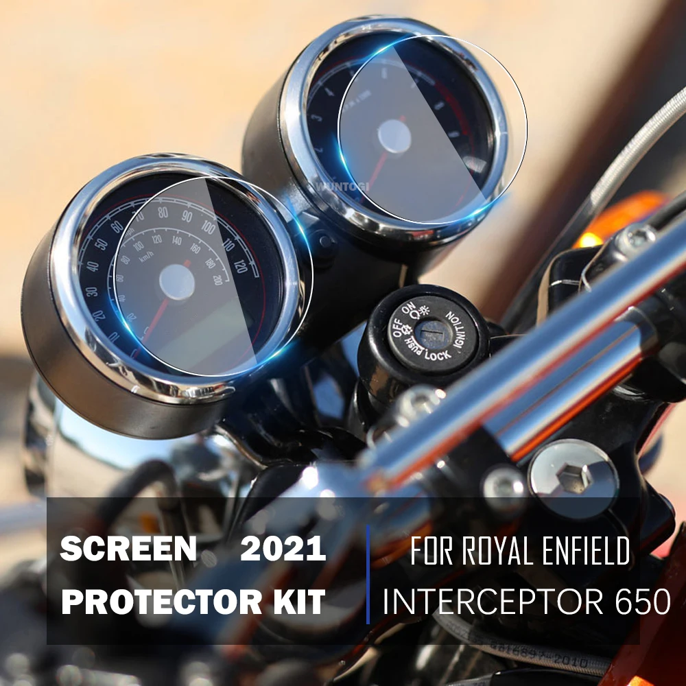 Enlarge Instrument Protector Film for Royal Enfield 650 Interceptor Continental GT 2018 Clear Anti-glare Cluster Screen Scratch TFT LCD