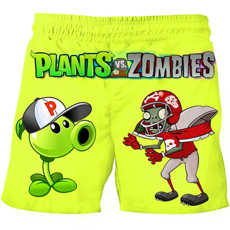 

Summer Kids Shorts Plants Vs Zombies short Cartoon shorts Casual Pants Comfortable Beach Loose Shorts Street children's Pants