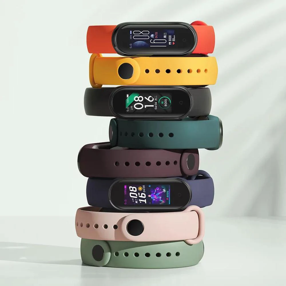 Умный Браслет Xiaomi Mi Band 5 4 цвета сенсорный экран AMOLED водонепроницаемый фитнес