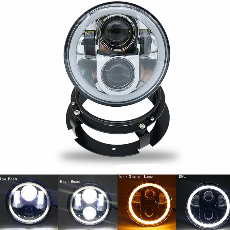 Светодиодный мотоциклетный Головной фонарь 5 75 дюйма дальний и ближний свет