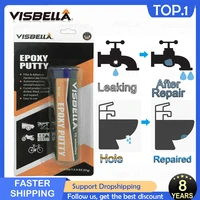 visbella epoxy putty stick adhesive power glue for magic glass ceramic refrigerator water pipe wood rubber care repair tools 57g