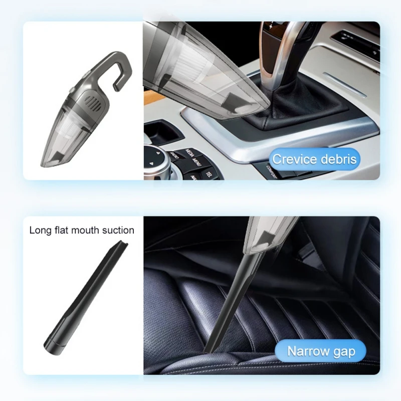 

Wireless Car Vacuum Cleaner Portable Charging Handheld Dry Wet Two-purpose Car Vacuum Cleaner 12V Car Vacuum Cleaner AA