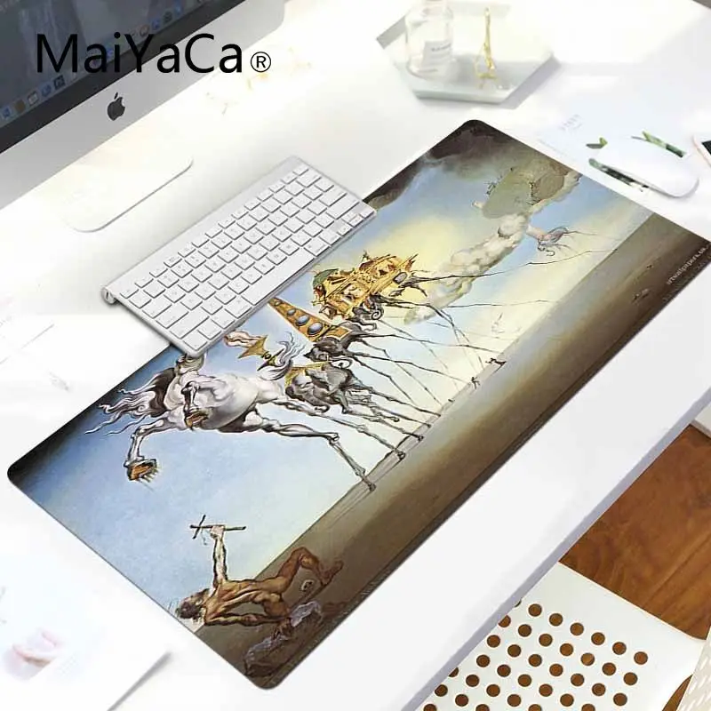 

MaiYaCa Boy Gift Pad elephants picture of salvador dali Keyboard Gaming MousePads Laptop Gaming Lockedge Mice Mousepad