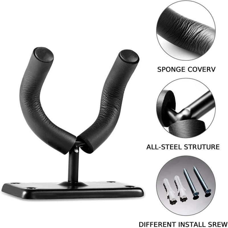 6 teilesatz wand hängen elektrische folk gitarre haken bass pick set ukulele display ständer instrument halter free global shipping