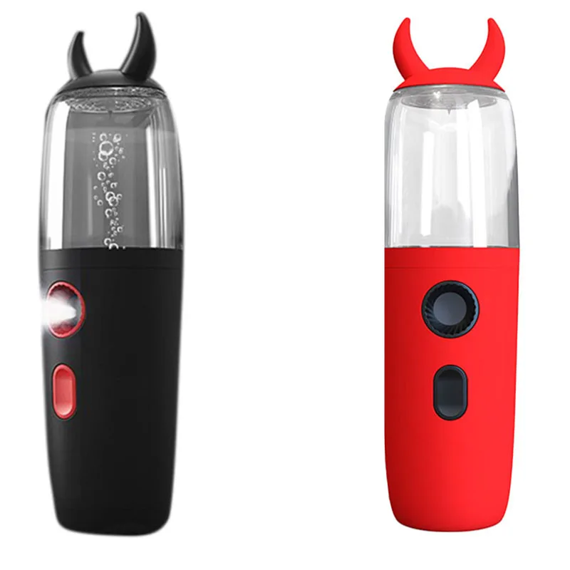 

Cute Devil Handheld Ultrasonic Mini Air Humidifier USB Rechargable Humidifier Portable Steam Face Humidifier