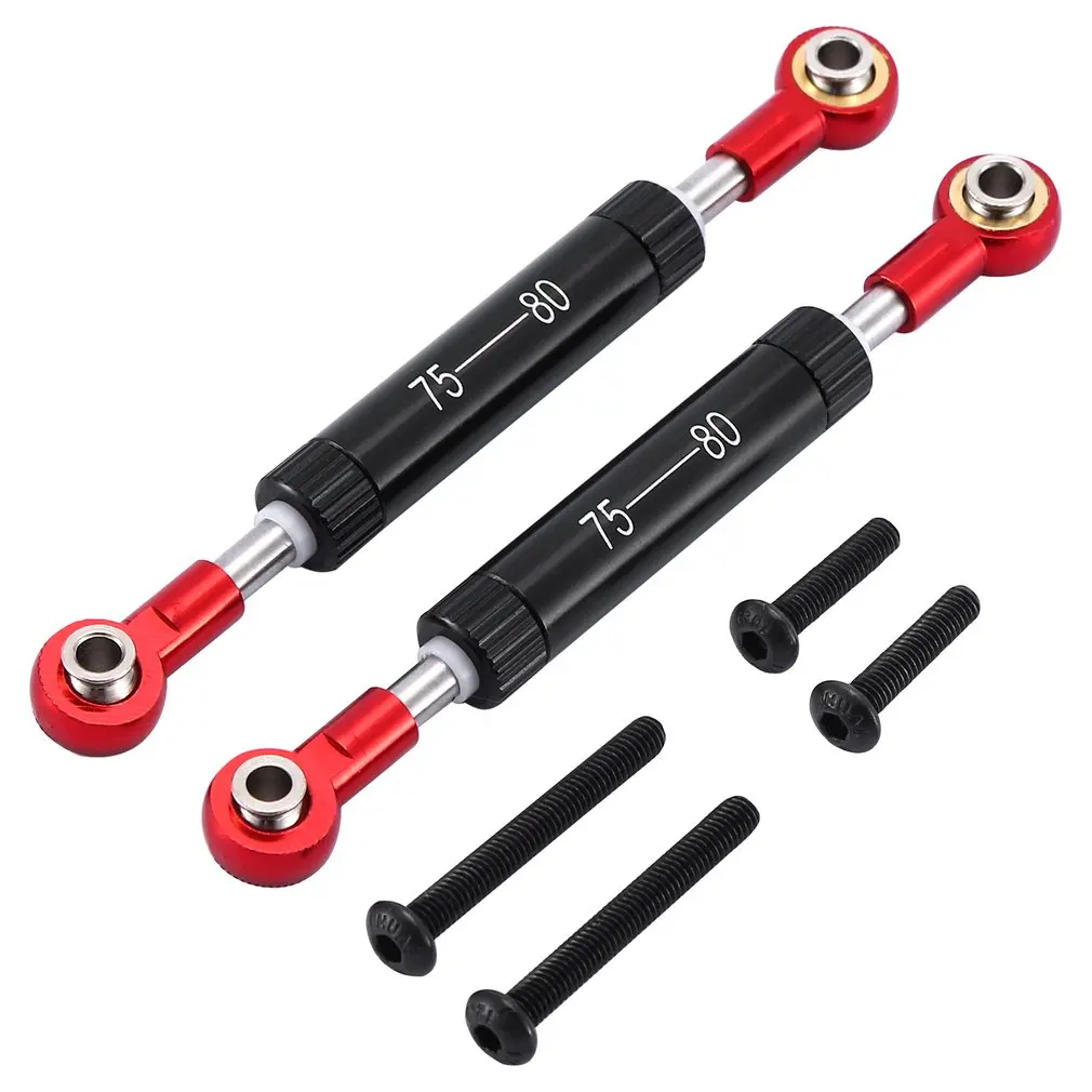 

Alloy Adjustable Steering Servo Link Rod Panhard Bar 70-96mm for 1/10 RC Crawler Axial SCX10 Traxxas TRX4 D90 Redcat GEN8
