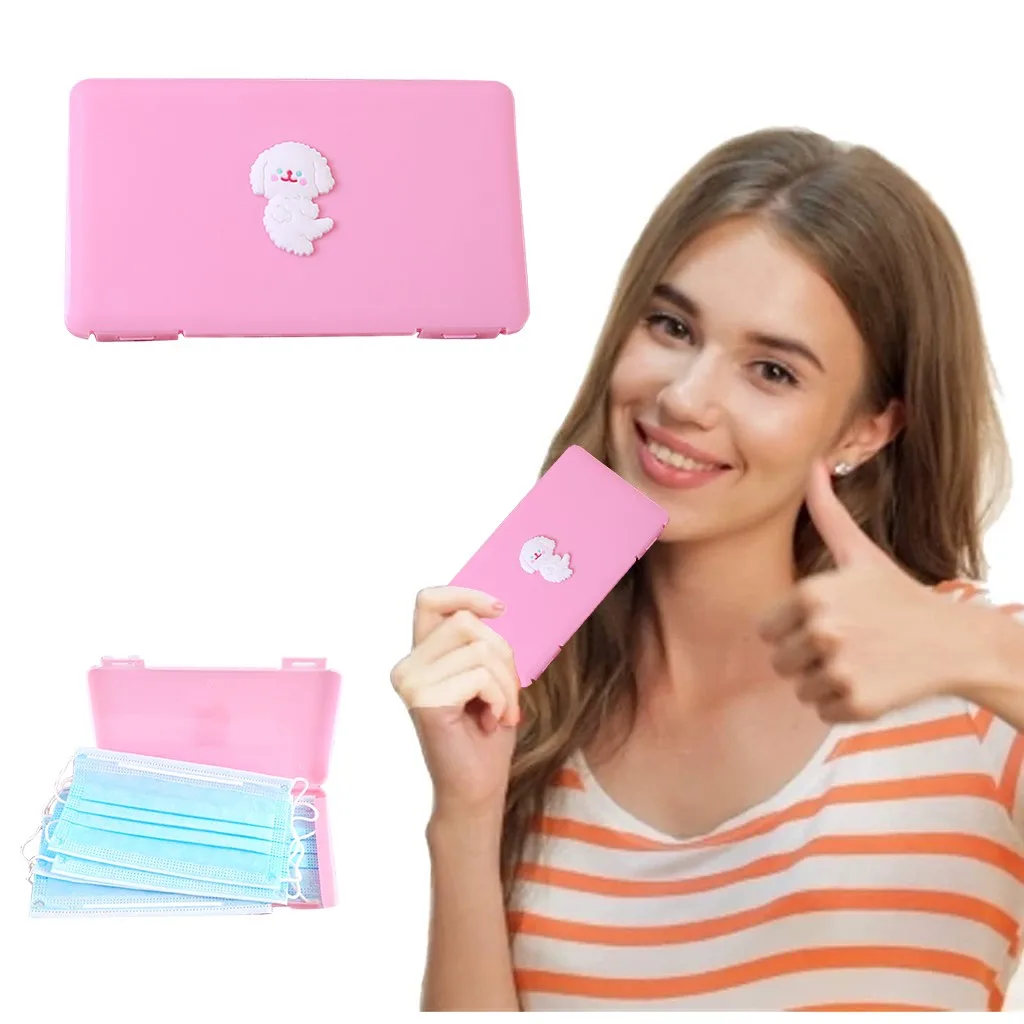 Пластиковый Чехол для маски закрывающий лицо коробка хранения многоразовые