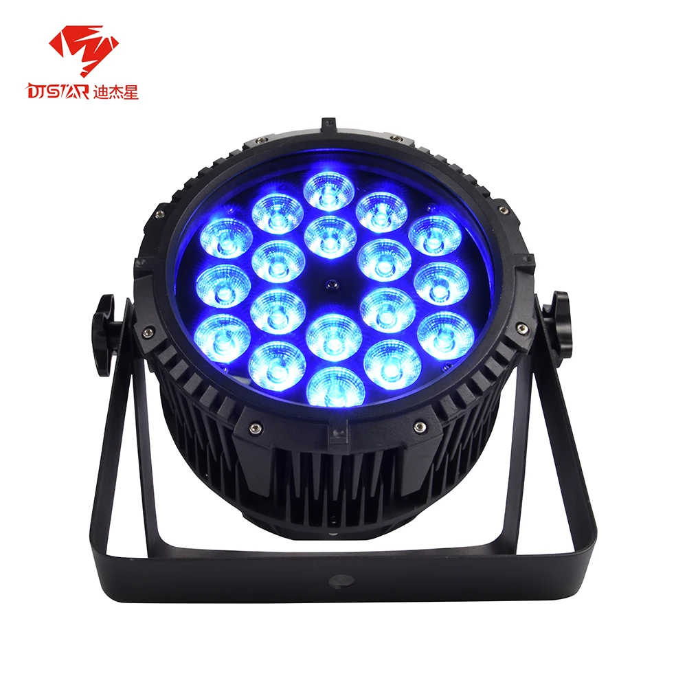 

IP65 Waterproof LED Par Light 18x18W RGBWA UV 6in1 Outdoor Washer Wall Stage Equipment 18x12W 4in1 Pool Floor DJ Show Uplighting