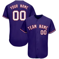 custom baseball jersey full sublimated namenumber breathable v neck button down softball uniform professional outdoorsindoors