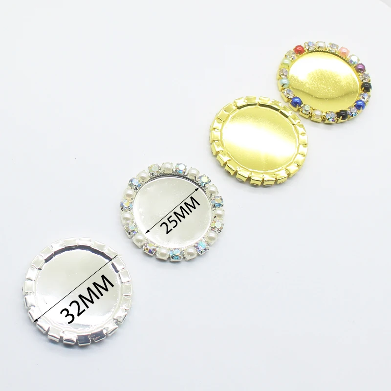 10 шт. маленького размера круглой формы с диаметром 32 мм Круглый Груша Стразы
