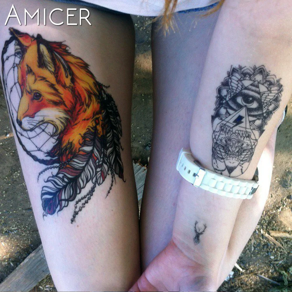 Waterproof Temporary Tattoo Sticker eye of God totem tattoo body art Water Transfer fake flash tattoos for girl women men | Красота и