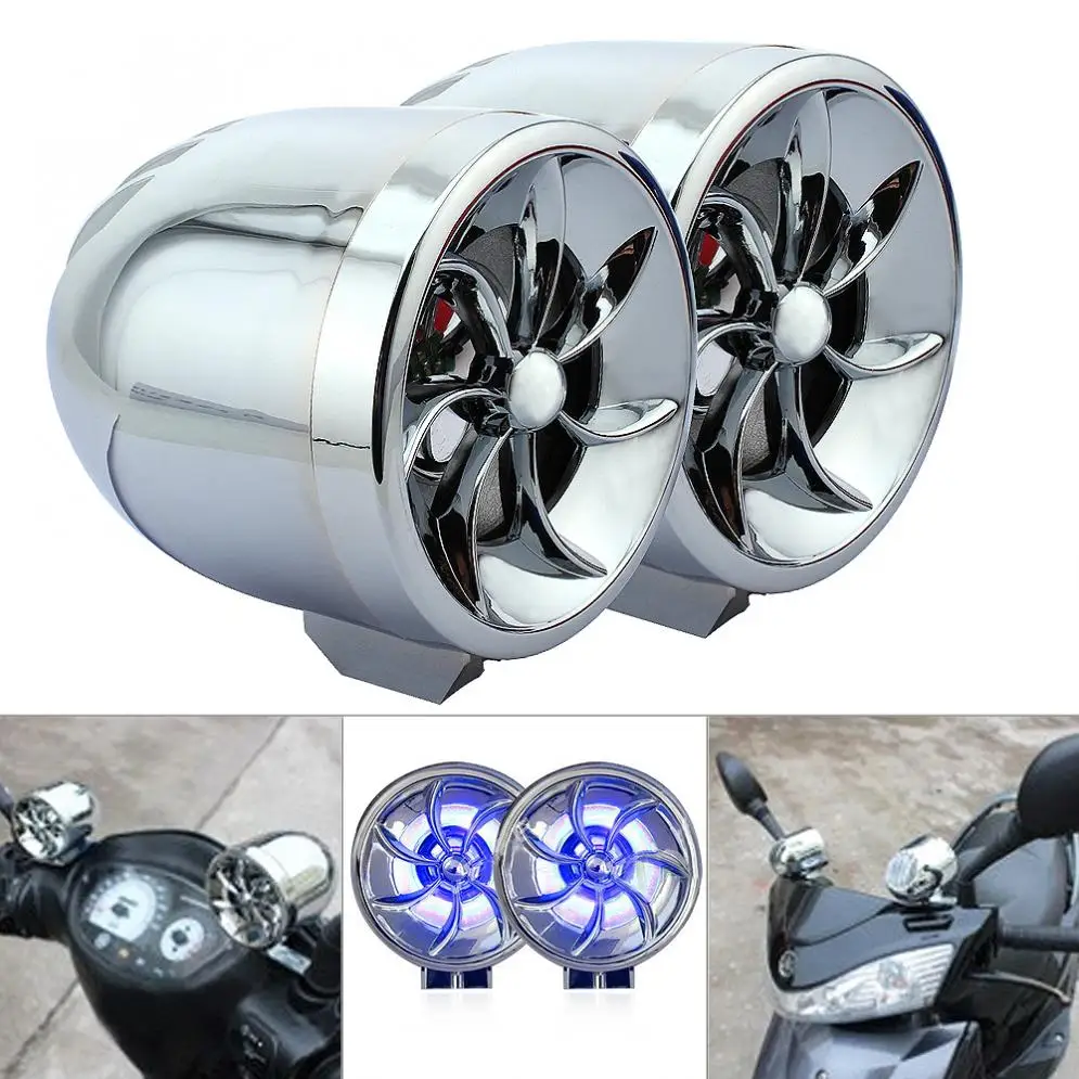 MT483 1 пара 14 Вт мотоциклетный водонепроницаемый Противоугонный MP3 динамик с