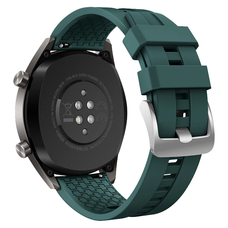 Ремешок силиконовый для Huawei Watch GT/2/2e/pro браслет Samsung Gear S3 frontier sport Galaxy watch 3 45 мм/46