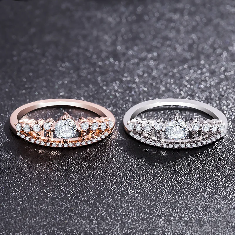 2018 корейский стиль серебряное Золото Цвет Ретро Хрустальная корона в форме