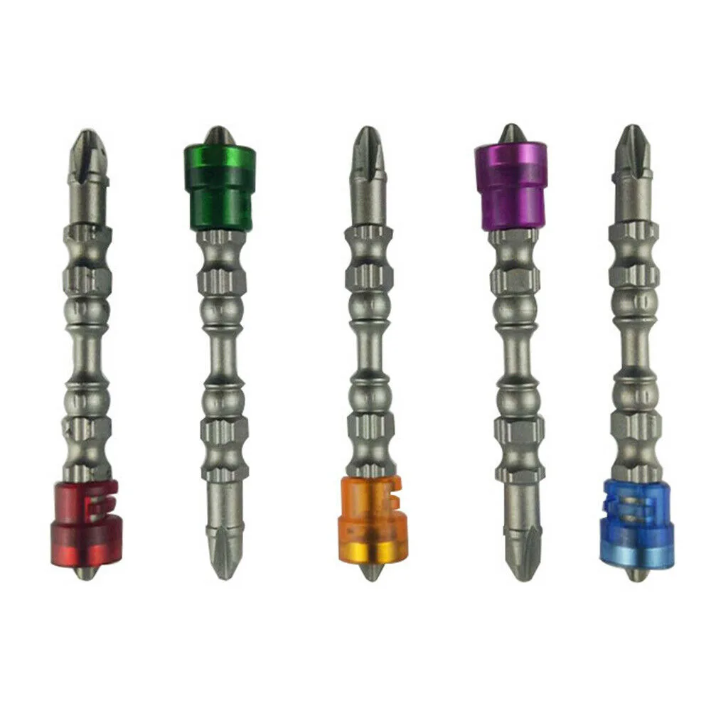 5Pcs S2 Alloy PH2 Phillips Single Head Magnetic Screwdriver Bits Anti-Slip 1/4 Inch Hex Shank Drywall Electric Set | Инструменты