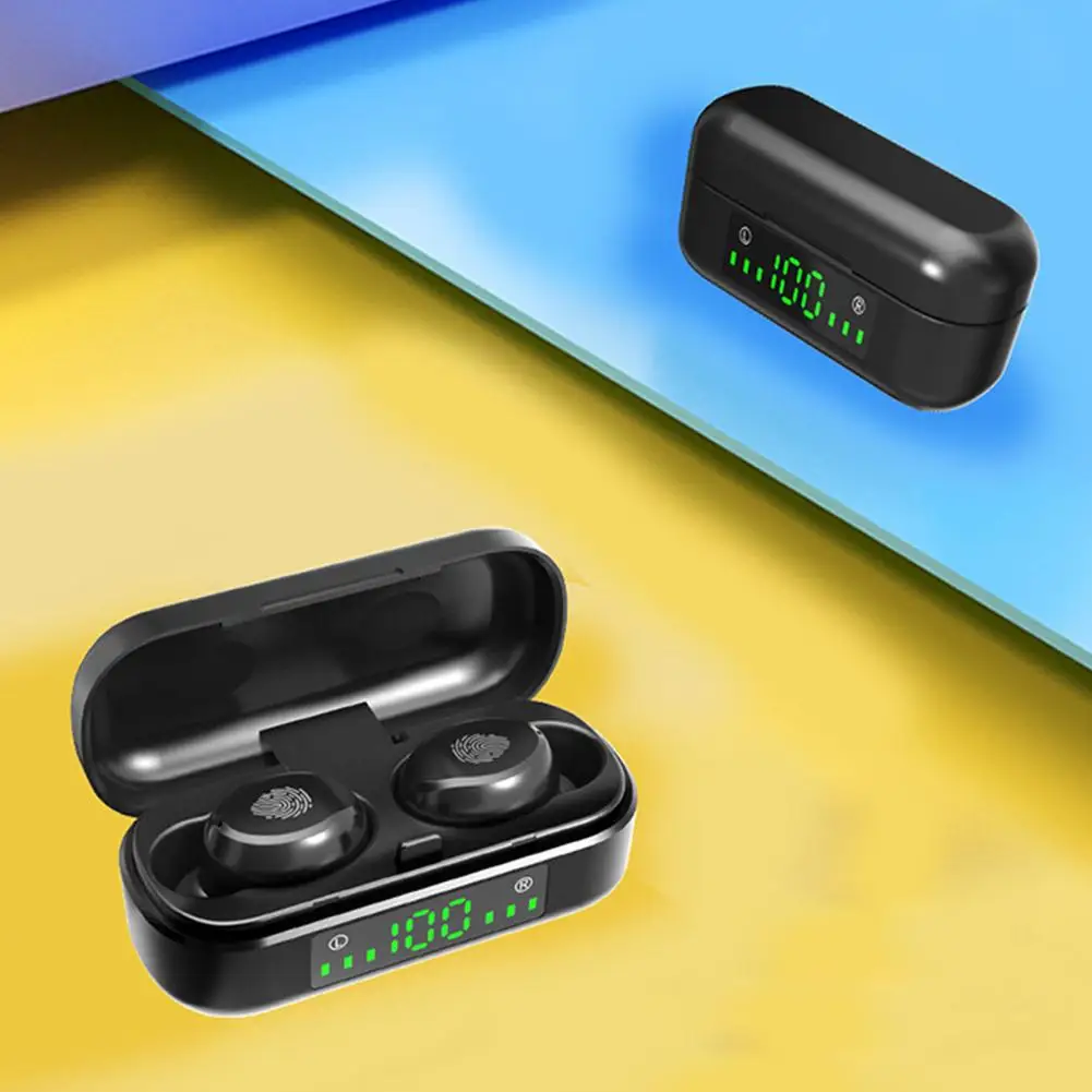 Новинка 2019 беспроводные наушники V8 светодиодный ным дисплеем Bluetooth 5 0