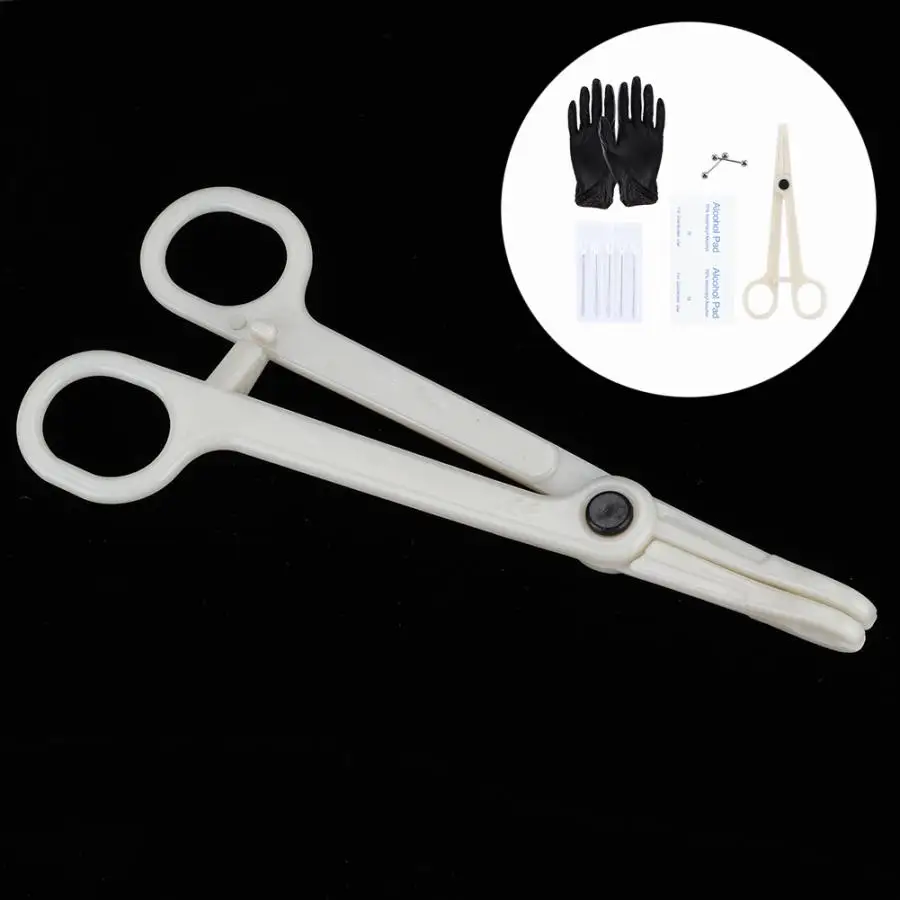 Набор инструментов для пирсинга тела комплект из 11 предметов иглы носа пупка