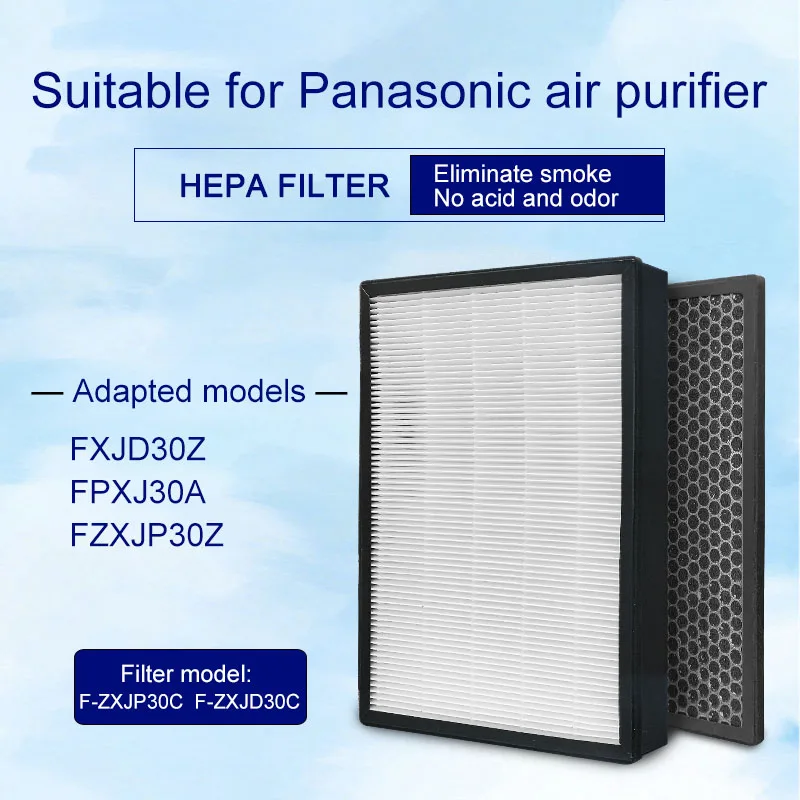 

For Panasonic air Purifier F-ZXJP30Z And F-XJD30Z And F-PXJ30A Activated carbon filter FZXJP30Z FXJD30Z FPXJ30A Hepa filter