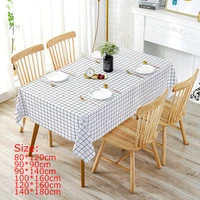s 3xl 13 plastic pvc tablecloth waterproof rectangula grid printed oilproof kitchen table cover dining coffee cuisine party cove