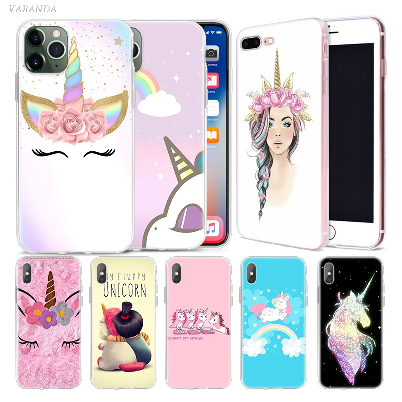 Чехол из ТПУ с принтом «My Unicorn Girl» для iphone XR XS Max X 7 8 Plus 7+ 8+ 6S 6 5 5SE 5C 10, силиконовый чехол для телефона Kawai 11 11Pro