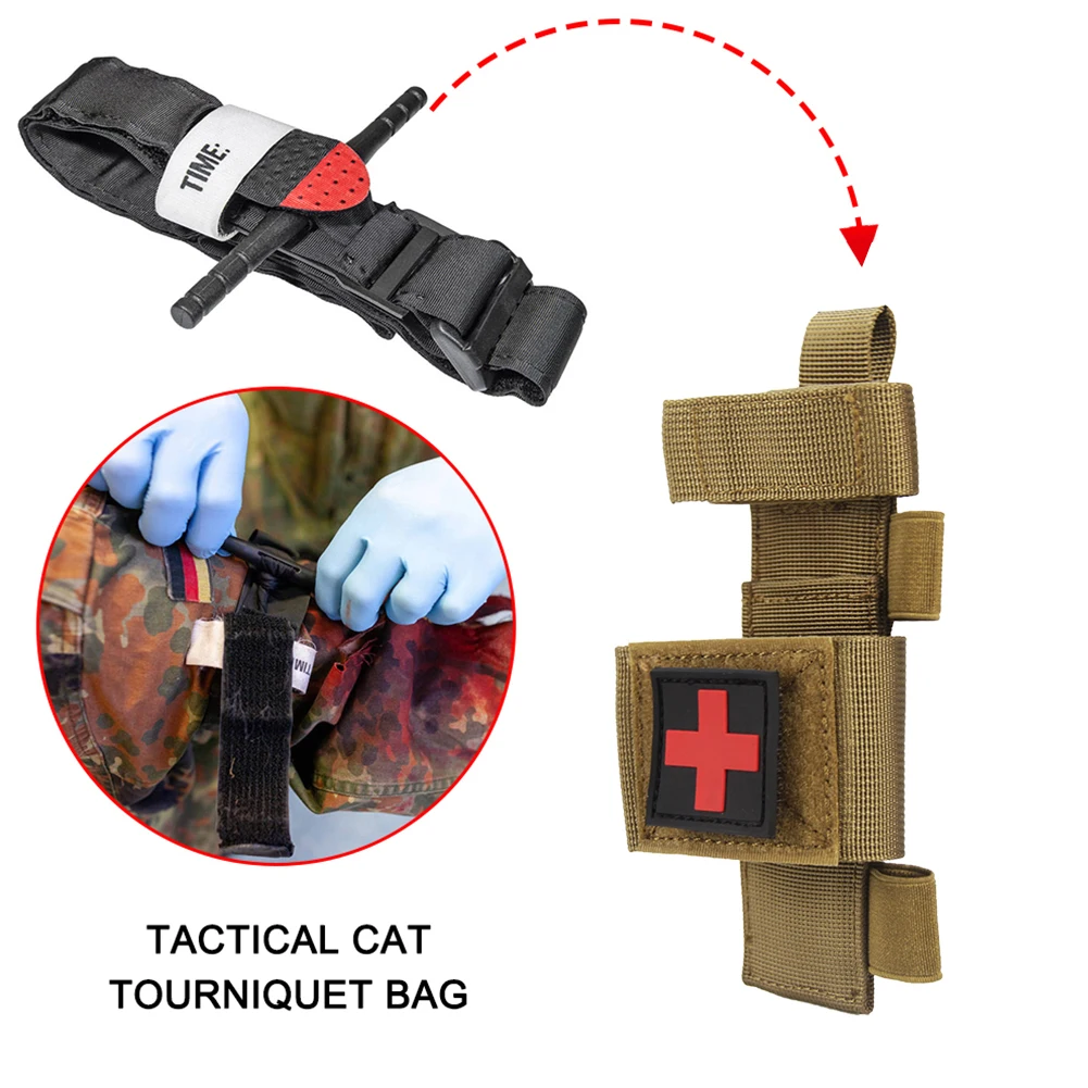 1-3pcs Tactical Bag First Aid Kit Molle Pouch Belt Fast Tourniquet Shear CAT Multifunction Military Survival Gear Tool Accessory |