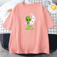 camiseta de alien%c3%adgena verde camiseta da moda para mulheres estilo hip hop harajuku preta 2021