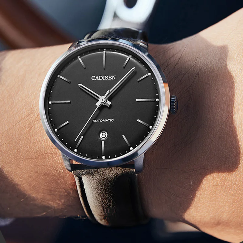 Часы наручные CADISEN Мужские механические брендовые Роскошные водонепроницаемые