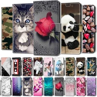 wallet flip cover for xiaomi redmi note 10 note10 pro max 10s hot creative painted pattern magnetic hasp leather case etui capa