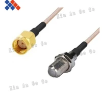 wholesale 10pcs rf connector f female to rp sma male straight type rg316 pigtail cable 15cm
