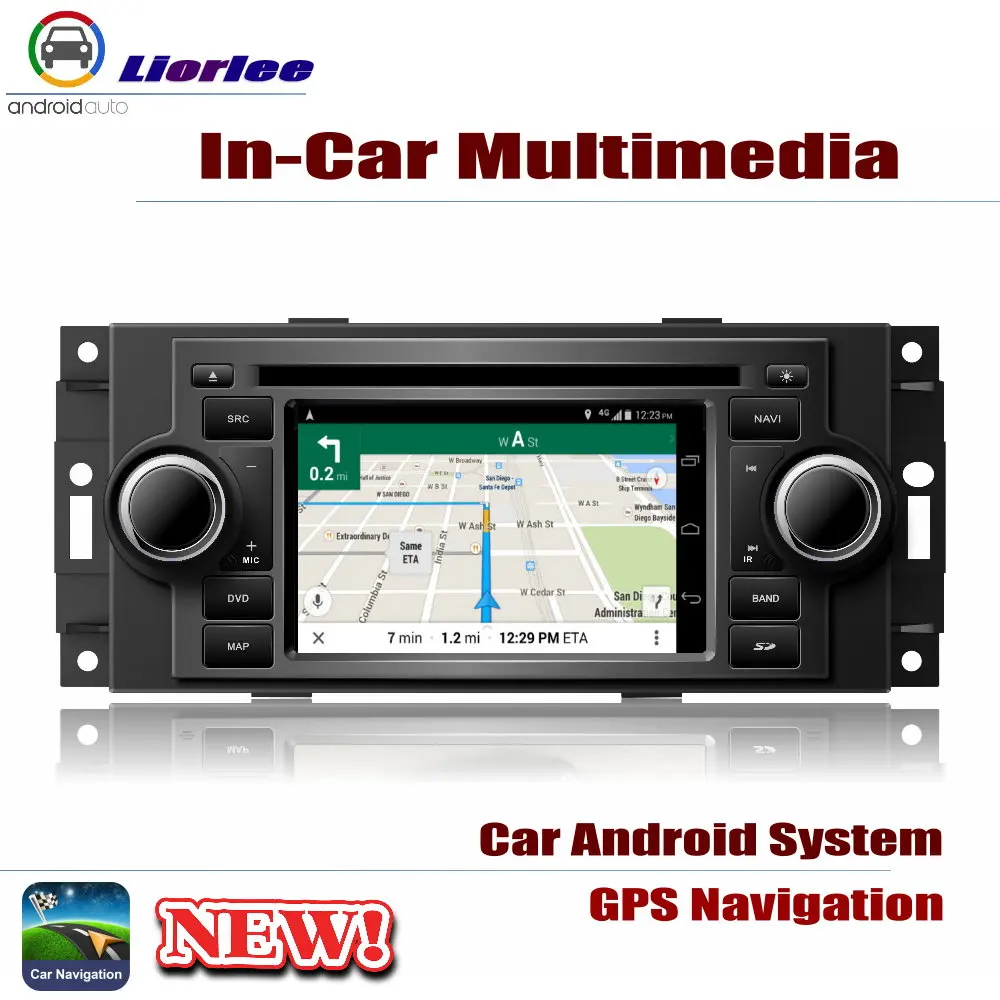 Для Jeep Commander 2006 2007 автомобильный Android GPS навигатор плеер DVD система HD экран Радио