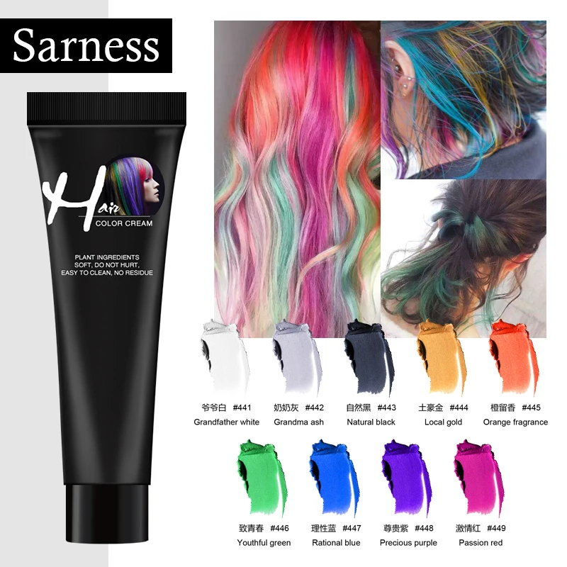 Sarness крем для волос без раздражения краска длинная укладки запаха нейтральный