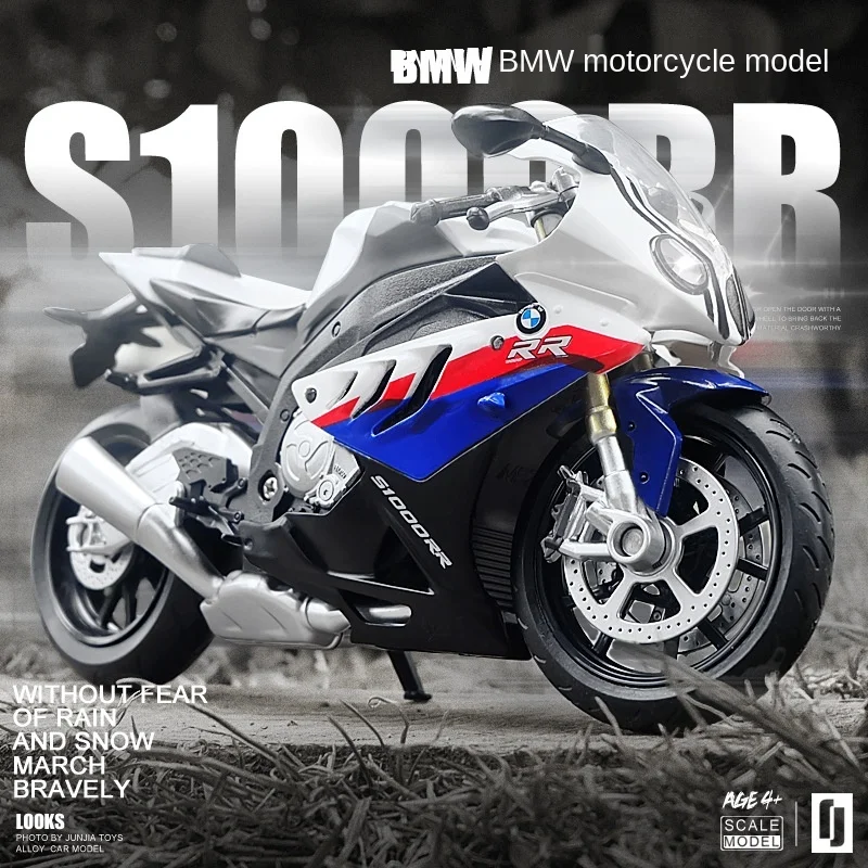 

2021 Best-selling 1:12 BMW S 1000 R Die Cast Vehicles Collectible Hobbies Motorcycle Model Toys Toys for Kids 2 To 4 Years Old