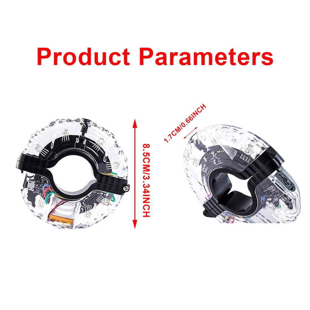 7 разноцветных велосипедных светильников RBGLED велосипедные спицевые светильники