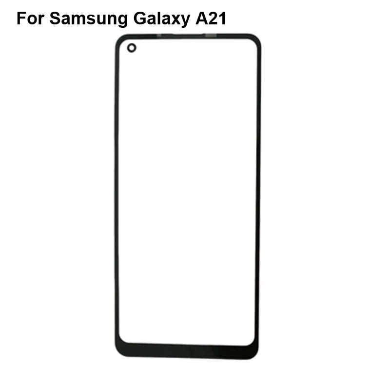 Для Samsung Galaxy A21 передняя стеклянная линза графического ЖК-дисплея с сенсорным