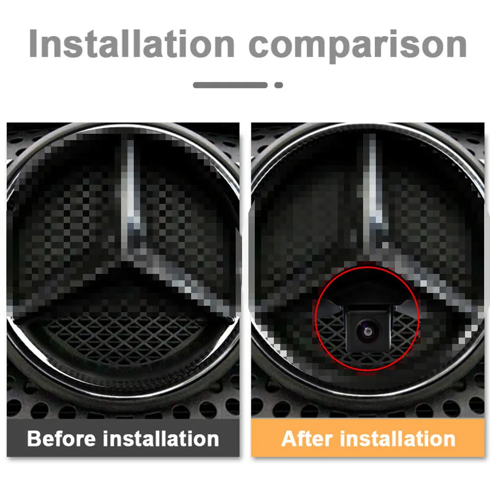 

Special For Car Logo Front View Camera Parking CCD HD Night Vision Dash Cam For Mercedes-Benz Vito Viano A B C E-Class GL SLK