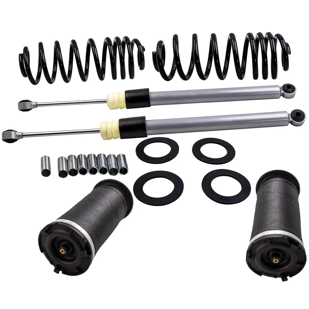 2x Rear Air Suspension Bag + Coil Springs kit For Hummer H2 15938306 03-09 Spring Conversion shocks 89060581 bags | Автомобили и