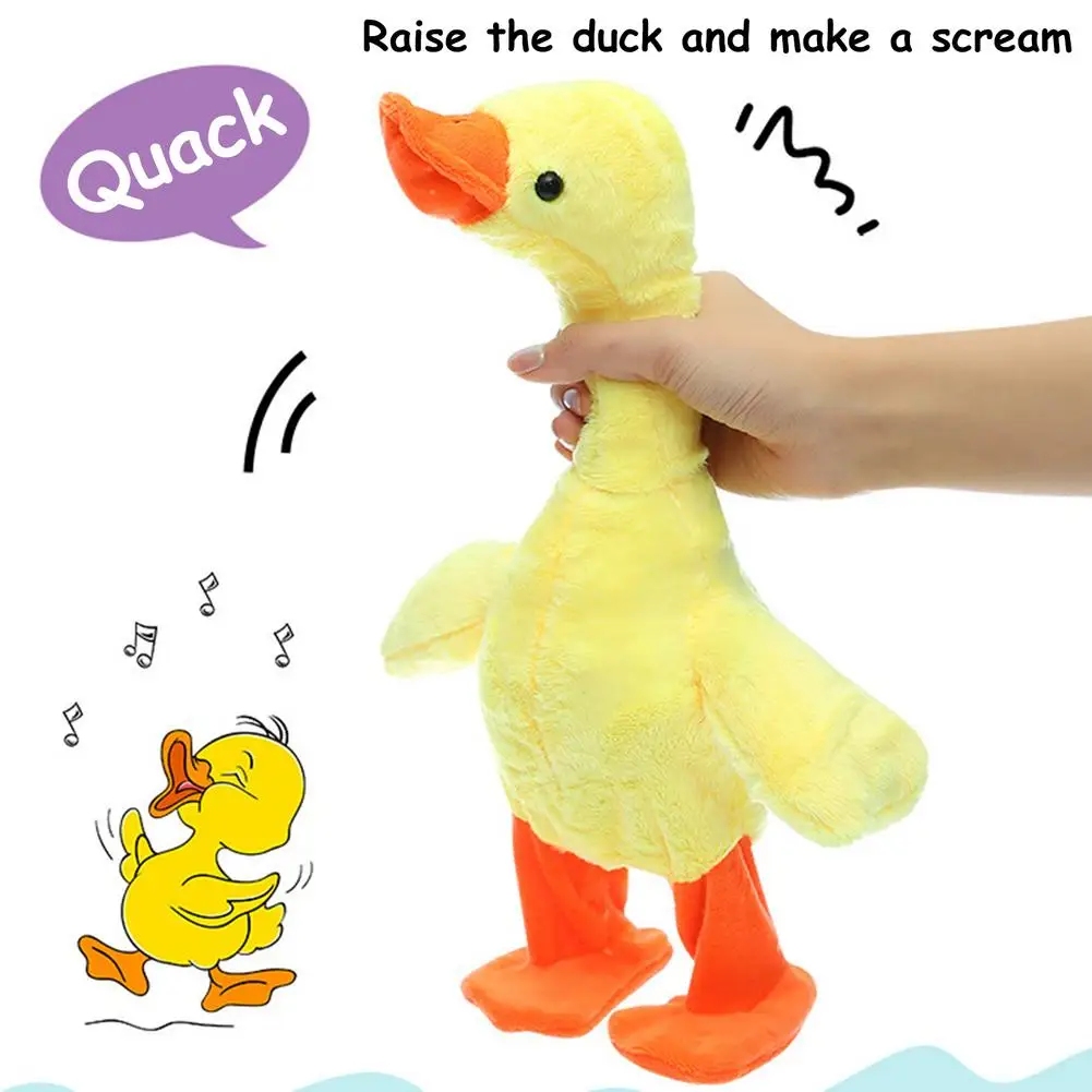 

Electric Walking Talking Repeat Duck Plush Toys Duck Plush Doll Baby Musical Interactive Toy Educational Toy For Children Gifts
