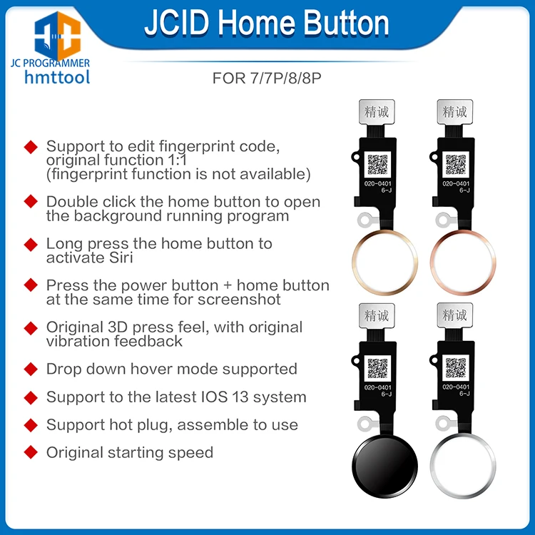 

JC 6 Gen Home Button Repair Return Function For IPhone 7/7plus/8/8plus Return Back Button Key Back Function Repair Tools