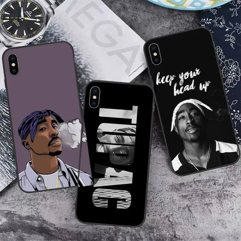

2Pac Tupac Amaru Shakur Hard Phone Case for iPhone 11 12 13 pro XS MAX 8 7 6 6S Plus X 5S SE 2020 XR mini