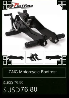 CNC алюминиевый мотоцикл Регулируемый Rearset задний Набор Подножки педаль Подножка для Kawasaki Ninja 650(EX650) ER-6N/ER-6F 2012
