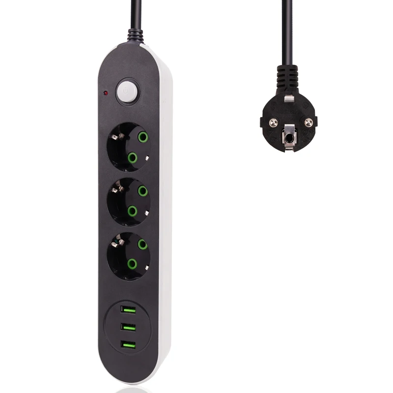 Удлинитель USB Smart 2 5 м для путешествий Вилка питания удлинитель ЕС - купить по