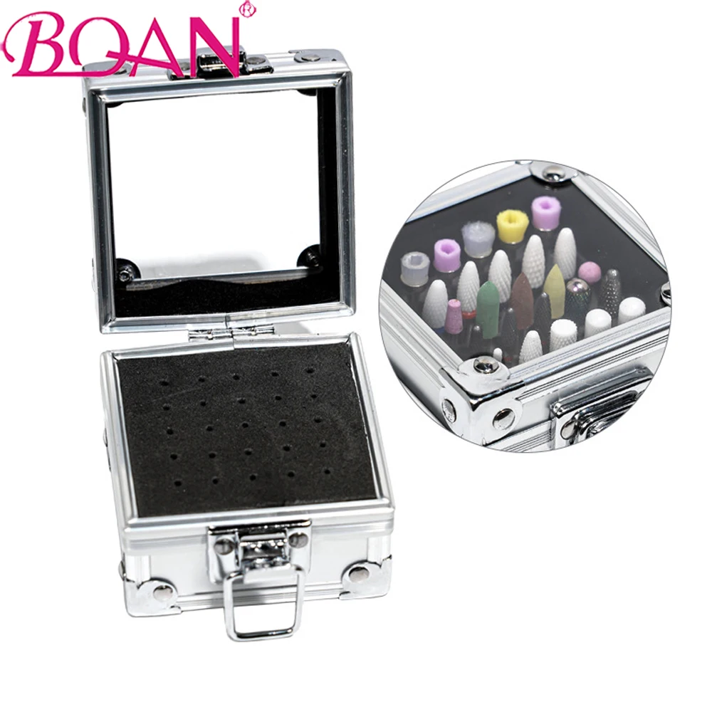 

BQAN алюминиевый контейнер для сверл для ногтей стойка для демонстрации стеллаж для маникюра держатель для шлифовальной головки демонстраци...