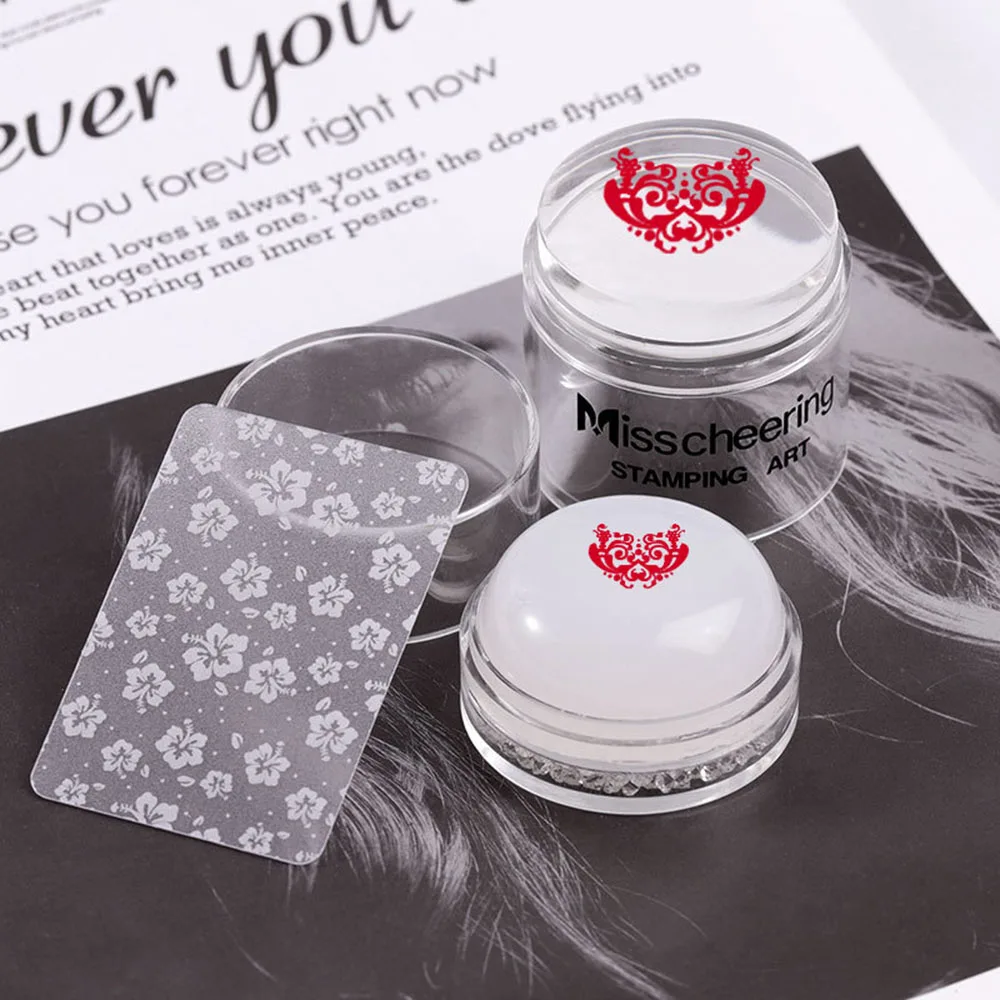 Силиконовый Зефир для ногтей штамп новый 1 набор чистый прозрачный желе шаблон